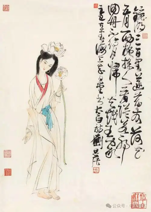 刘旦宅画仕女,诗一样的美感|画家|国画|绘画|人物画|陆俨少_网易订阅