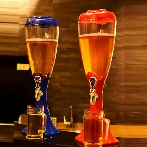 啤酒酒炮创意啤酒机商用扎啤炮酒塔ktv果汁鼎夜酒架