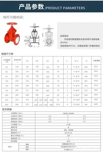 z85x暗杆沟槽式弹性座封闸阀球墨铸铁闸阀 消防用沟槽闸阀