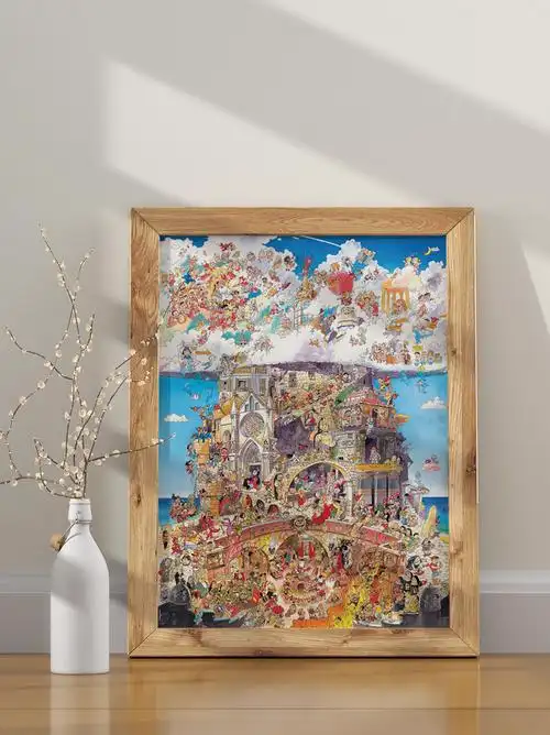 现货heye天堂地狱1500片三角德国进口拼图雷诺瓦拼图