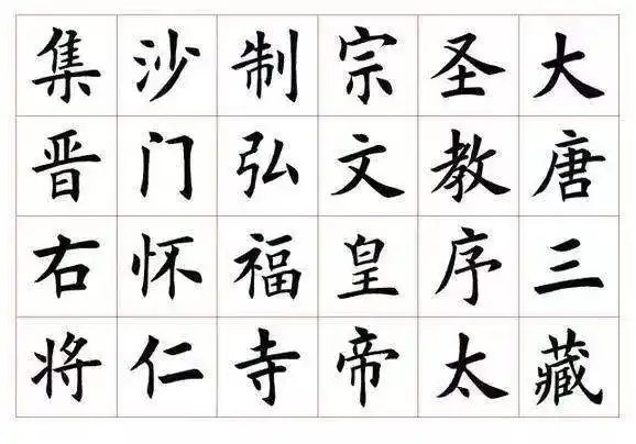 毛笔楷书分哪几种?