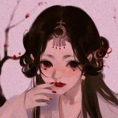 高清动漫版的悲伤流泪古风女子头像图片女生头像美头