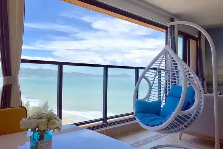 惠州万科双月湾楼王高层海景房三床沙发床麻将机