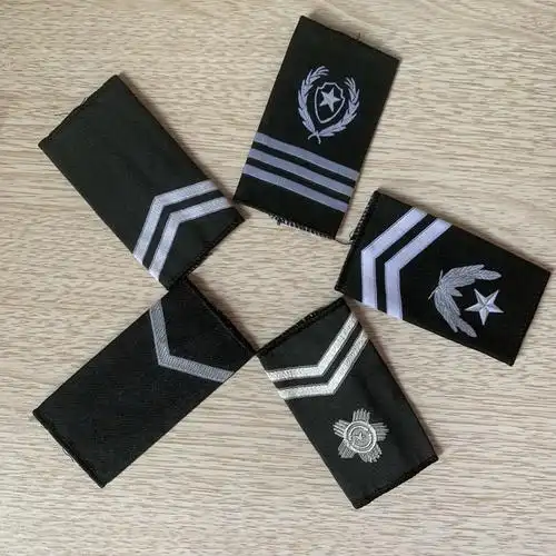 现货广东深圳保安肩章织唛安保执勤保卫护卫套肩量大从优可定做