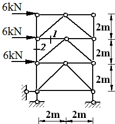 图示桁架1杆轴力为