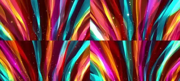 炫丽丝绸光效背景-循环2_2400x1080_高清视频素材下载(编号:8529777)