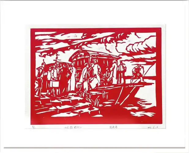 古韵传承20级建筑室内设计非遗木刻版画习作展指导老师蒋维清