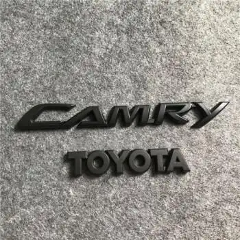 适用于改装黑标 凯美瑞camry字母标 卡罗拉 雷凌 chr 威驰前后车标