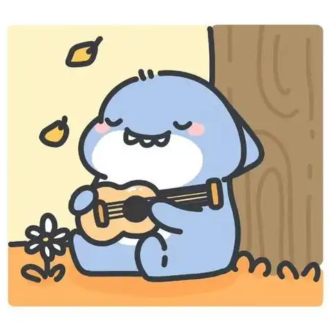 一组小鲨鱼头像很可爱