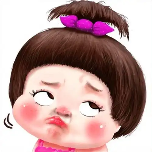 手绘小女孩头像萌可爱卡通图片