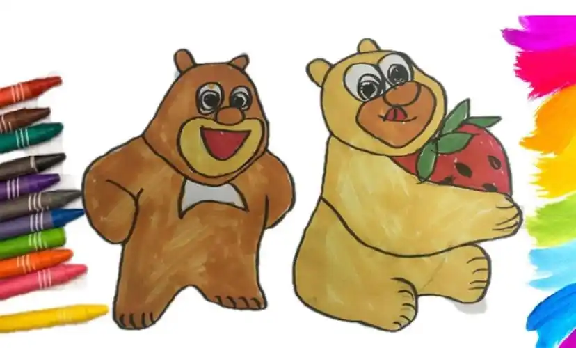 一起学画画 熊出没 熊熊乐园 熊大熊二