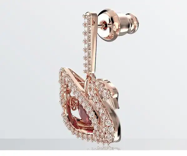 施华洛世奇(swarovski)天鹅耳钉耳环 时尚气质耳饰耳坠 女士经典饰品