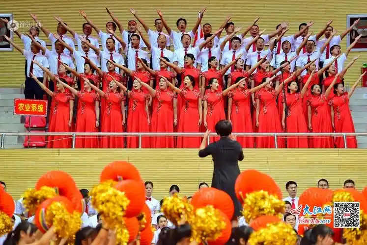 江西会昌嘹亮歌声祝福祖国