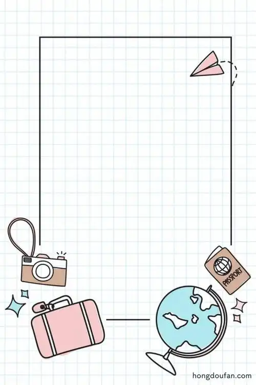 8张卡通小元素空白纸张背景图片免费下载