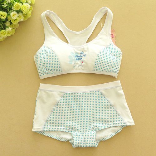 套装棉质少女内衣女童抹胸文胸内裤学生发育发育内衣
