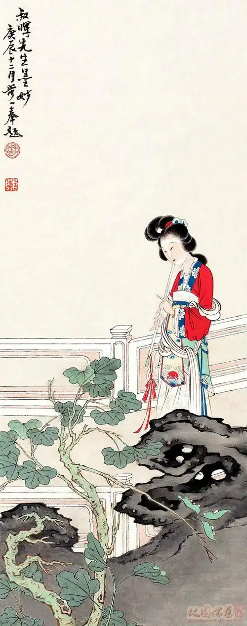 王叔晖工笔人物画