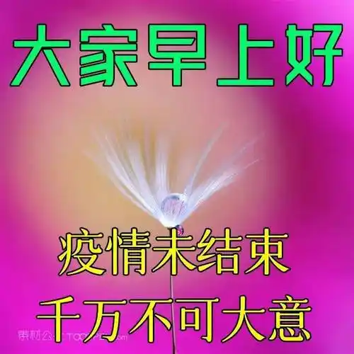 早上好表情包疫情闹心问候暖心不忘初心牵挂在心