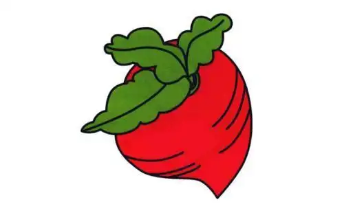 蔬菜简笔画带颜色加图片蔬菜组合简笔画蔬菜简