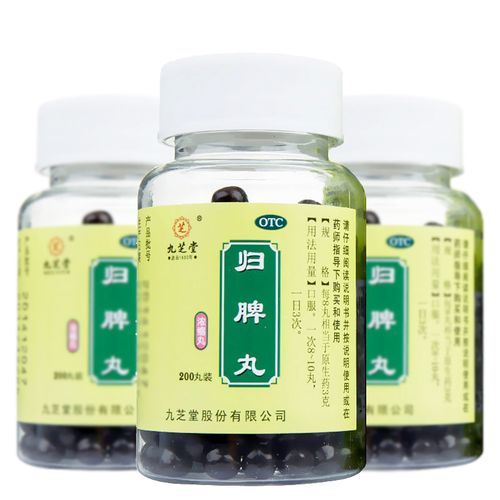 九芝堂 归脾丸 200丸益气健脾 养血安神失眠多梦头昏头晕食欲不振