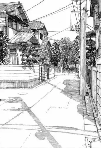 场景简笔画横构图