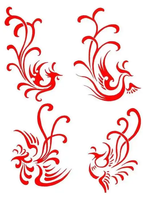 中国图腾吉祥纹饰龙虎凤图案