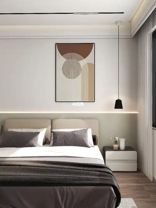 卧室整体刷汝窑乳胶漆效果