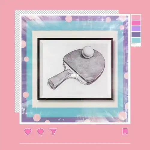 [doge]内容:素描乒乓球拍