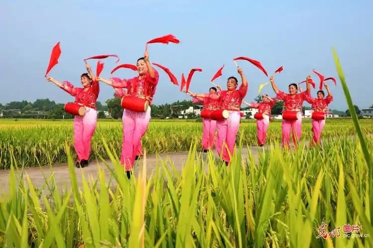 中国农民丰收节图话丰景丨多地民众花样庆祝丰收节