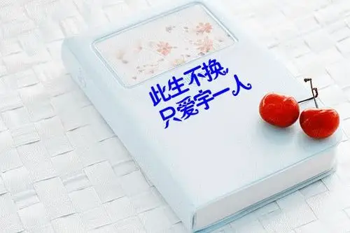 帮我设计一个图片,上面写的字是"此生不换,只爱宇一人"