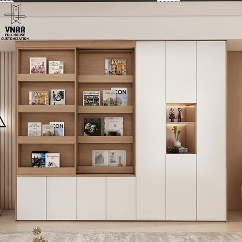 书柜一体整墙轻奢家用客厅书架玻璃门展示柜落地单个书柜