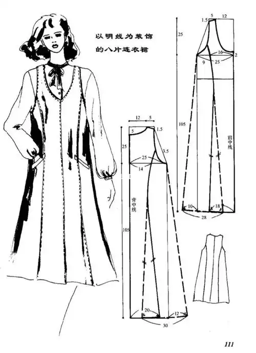 适合新手的连衣裙纸样第二弹