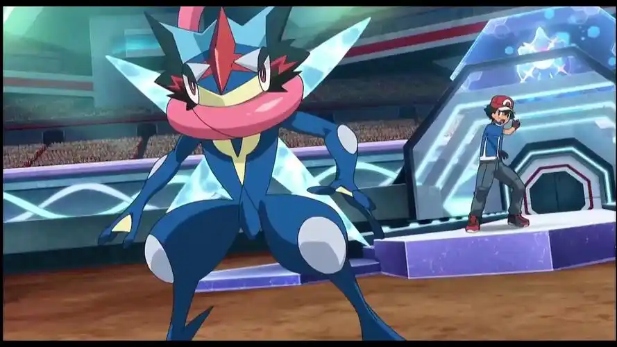 (高燃)神奇宝贝xyz 甲贺忍蛙mega对决 瞬秒对方