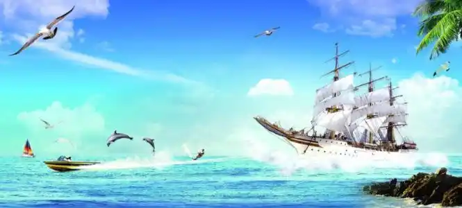 扬帆起航一路乘风破浪图片黑板报黑板报图片素材