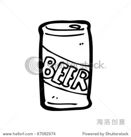 啤酒瓶墙绘简笔画