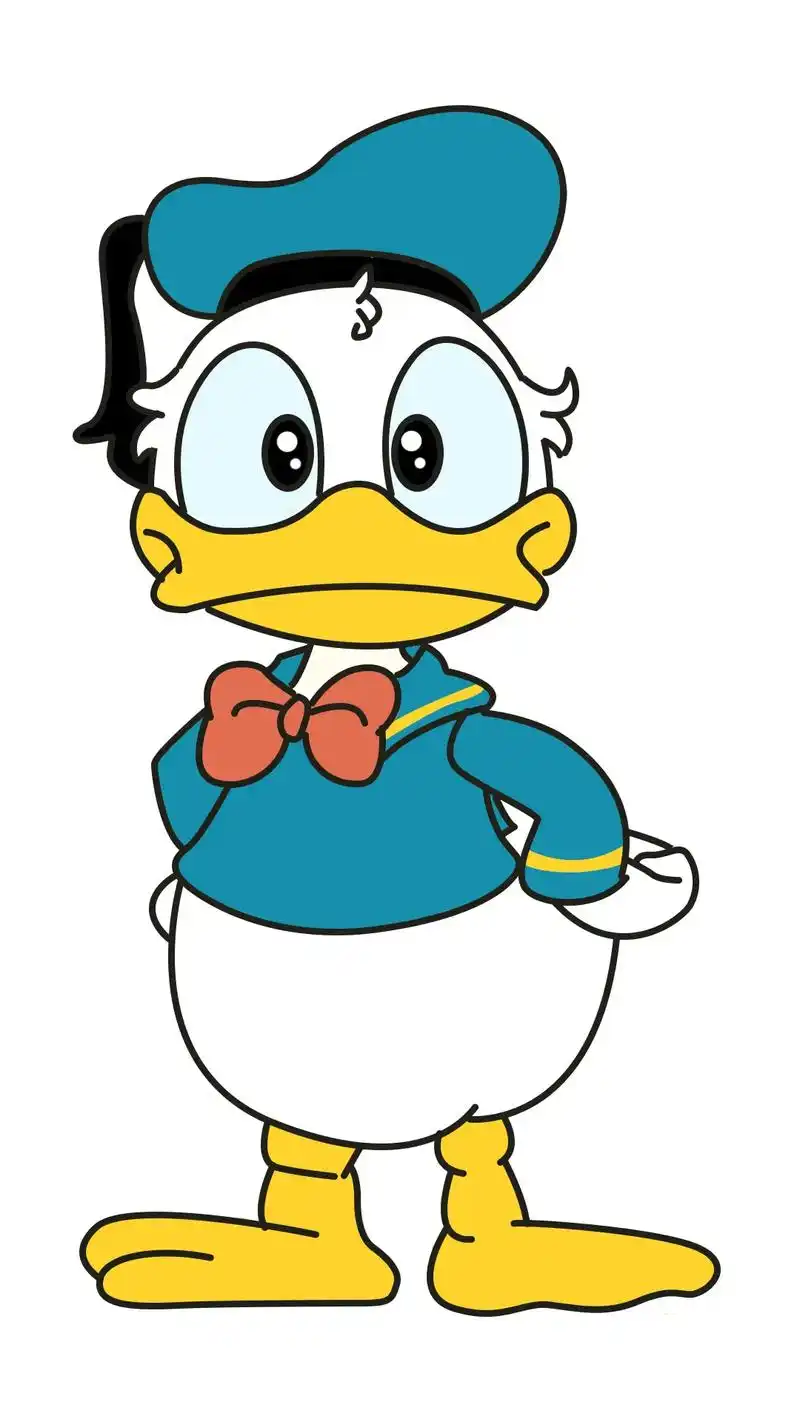 教你怎么画唐老鸭简笔画.#唐老鸭 #简笔画 #儿童画 #一起 - 抖音