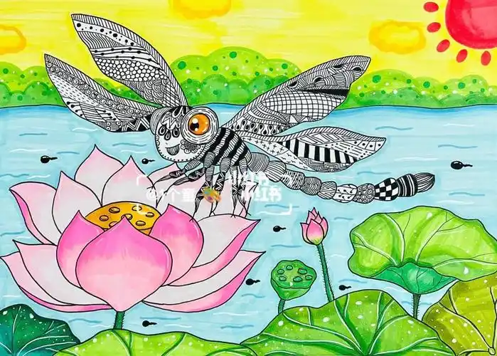 原创 创意线描|蜻蜓