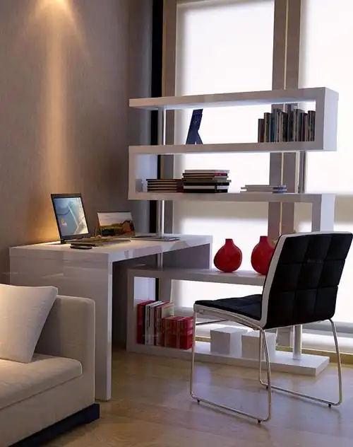 写字台书柜组合装修效果图