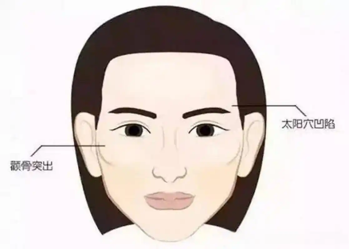 一般好看的脸型都是上宽下窄,额头和太阳穴饱满,轮廓线条流畅.