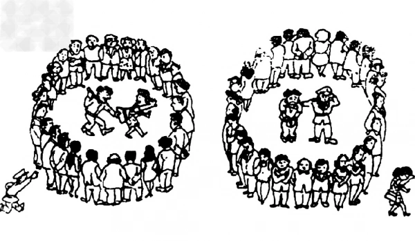 右图漫画"谁来为我作证"主要说明