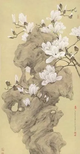 收集   点赞  评论  国画 太湖石 0 1 北望书斋  发布到  园林 图片