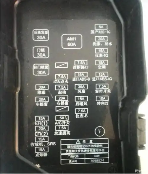 那位知道金杯阁瑞斯2013全运会版阅读灯保险丝是哪个