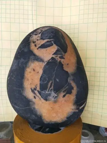 原生奇石达摩面壁