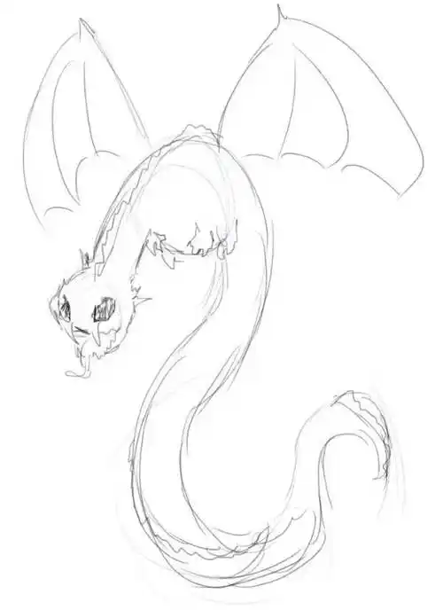 【绘屏教育】西方龙怎么画帅气?一步一步教你画神话中的龙!