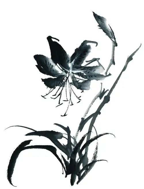 水墨花卉图片 - 第59张