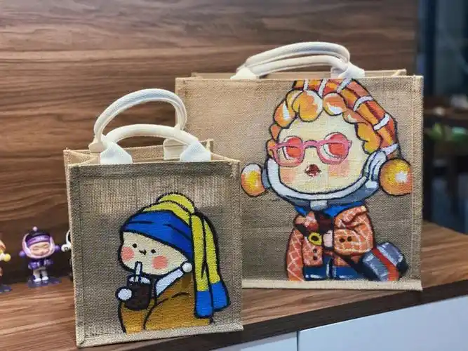 muji麻布袋改造手绘
