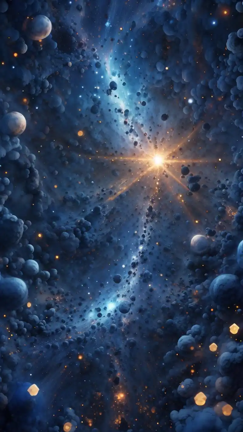 95 哇喔～03这组蓝色星空壁纸也太美了吧!