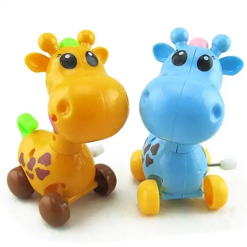 儿童玩具批发新奇创意益智智上发条长颈鹿厂家礼物发条玩具