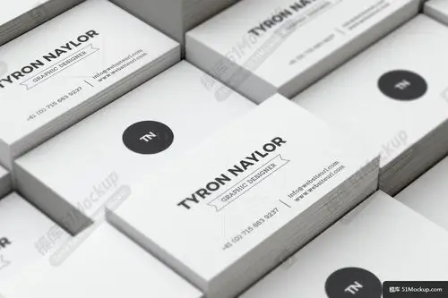 白底简洁个人名片设计模板minimalbusinesscardtemplate66