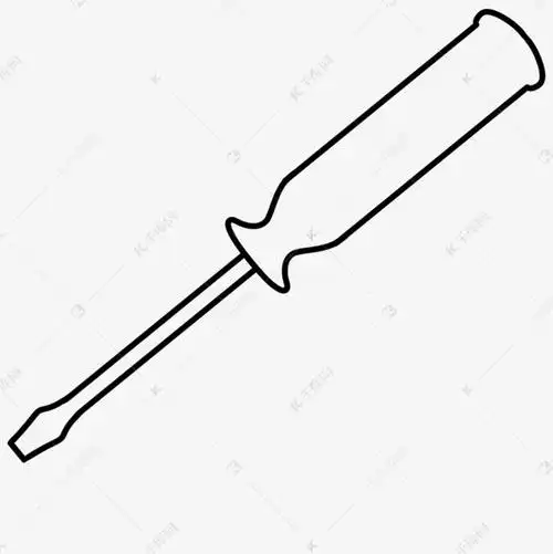 螺丝刀剪贴画线稿
