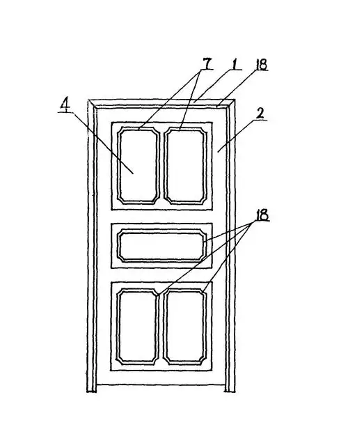 本实用新型涉及一种金属薄板门,包括门框,门扇和铰链,其特征在于门扇